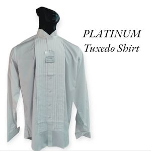 PLATINUM by After Six Men's Large 16 - 36 Tuxedo Shirt